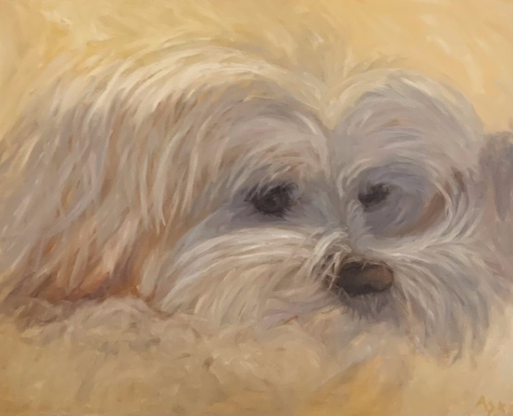 Painting of a dog